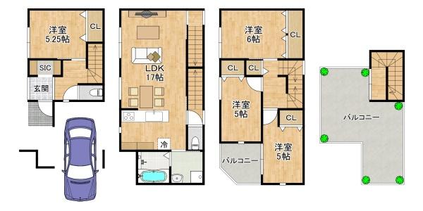 東大阪市長堂３丁目の土地