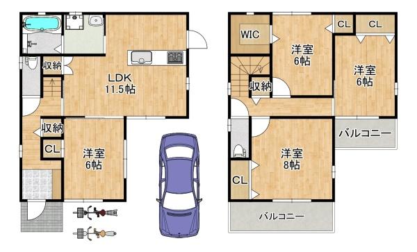 東大阪市若江南町１丁目の中古一戸建て
