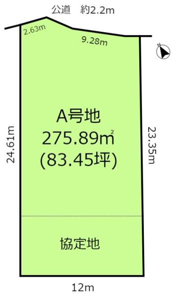 土地・一宮市西五城字宮西　A号地