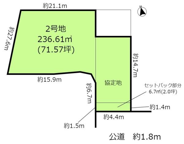 土地・一宮市奥町字堤下一　2号地