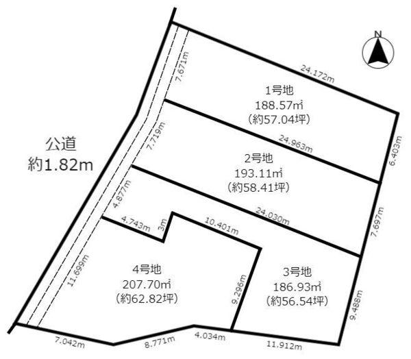 土地・一宮市奥町字内込　1号地