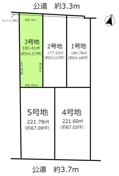 土地・一宮市大和町妙興寺字八町　3号地