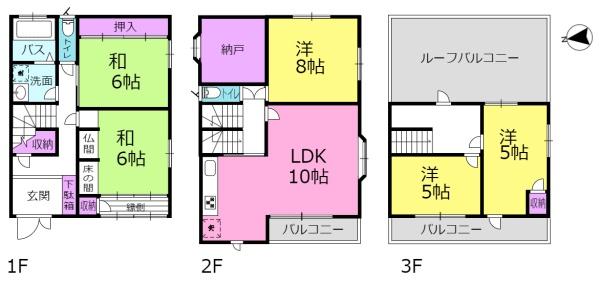 岐阜市鷺山字中洙の中古一戸建