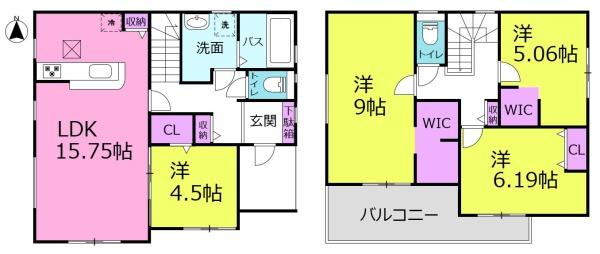 リーブルガーデン一宮市馬見塚西ノ山　1号棟