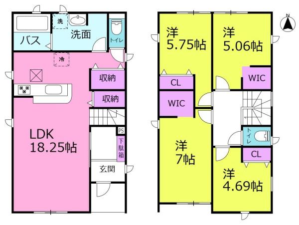 リーブルガーデン一宮市馬見塚西ノ山　2号棟