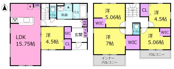 リーブルガーデン一宮市馬見塚西ノ山　4号棟