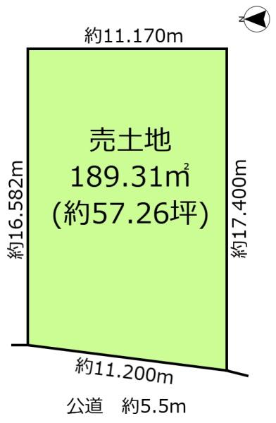 一宮市西五城字宮西の土地