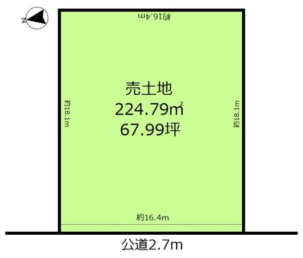 一宮市西大海道字曽津の売土地