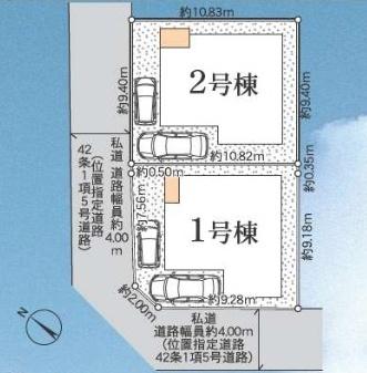 中田東4丁目/1号棟(全体区画図)