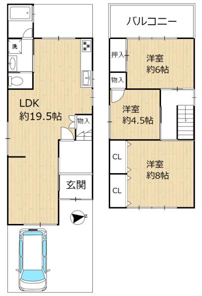 南区久世上久世町　中古戸建