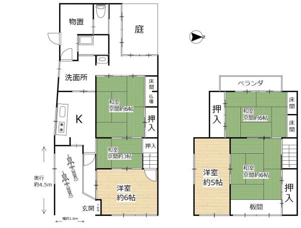 中京区西ノ京中御門東町　中古戸建