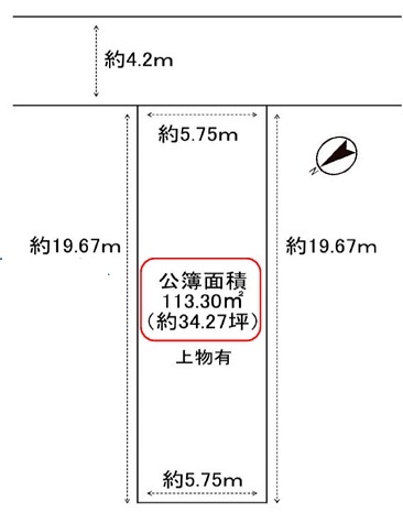 京都市左京区一乗寺庵野町の土地