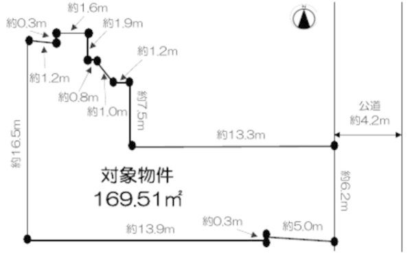 上京区中橋詰町　条件なし土地