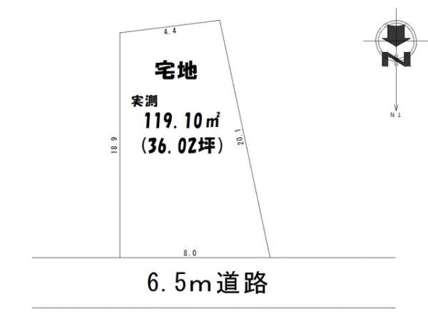 京都市西京区川島粟田町の土地