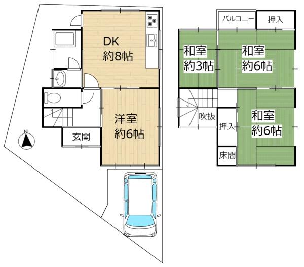 京都市左京区上高野大塚町の中古一戸建て