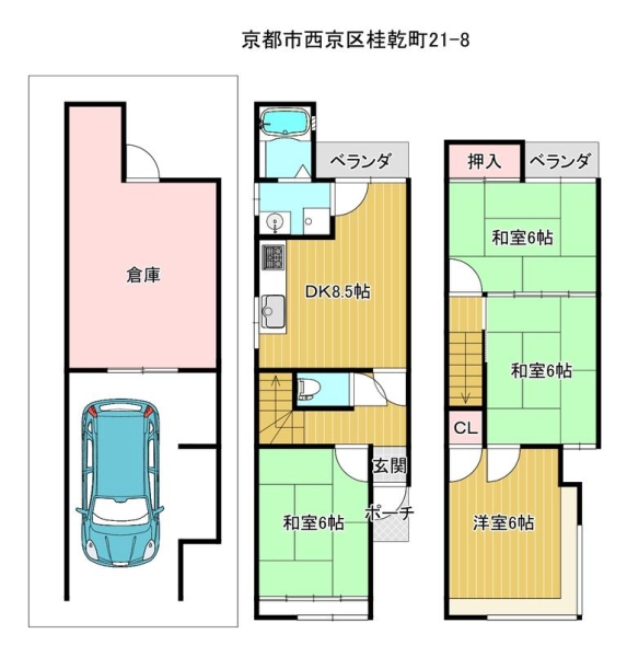 西京区桂乾町　中古戸建
