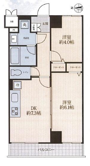 ライジングプレイス錦糸町(間取り)