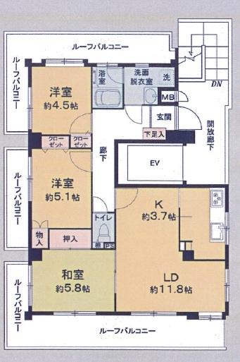 グランベル上野の杜(間取り)