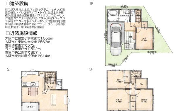 大阪市東淀川区豊里２丁目の新築一戸建