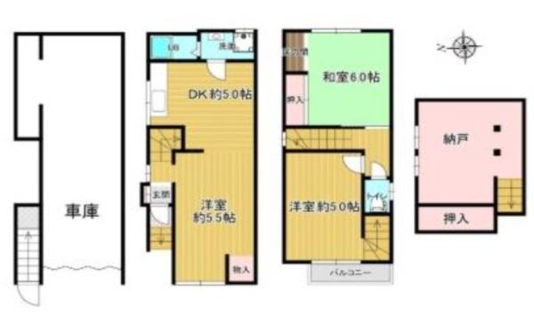 大阪市東淀川区菅原２丁目の中古テラスハウス