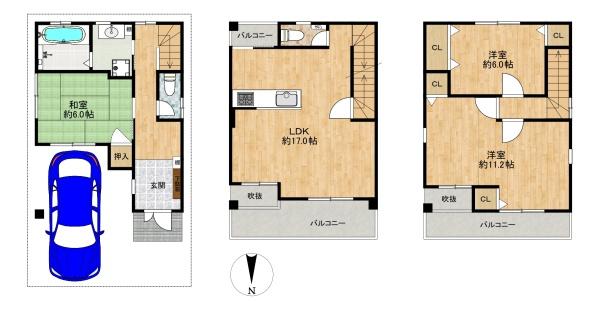 大阪市西成区千本北２丁目　中古戸建