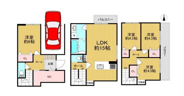 大阪市東淀川区柴島２丁目の新築一戸建