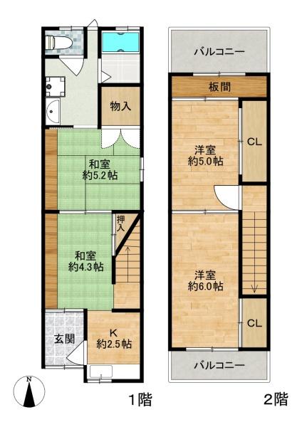 大阪市西成区千本北２丁目の中古一戸建て