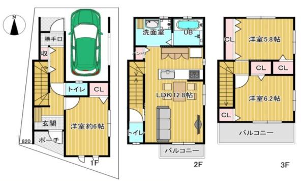 東淀川区西淡路４丁目　新築戸建