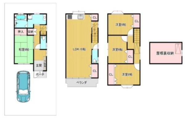 大阪市東淀川区南江口３丁目の中古一戸建て