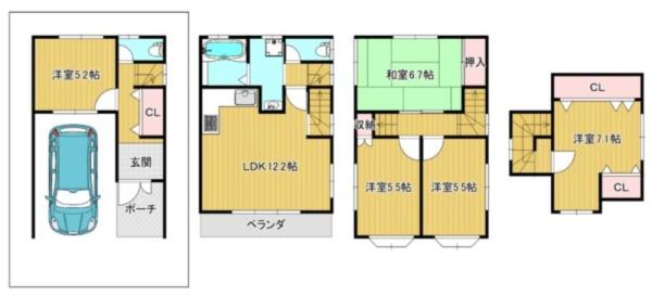 大阪市東淀川区瑞光２丁目の中古一戸建て