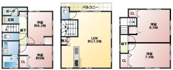 大阪市淀川区三津屋中２丁目の中古一戸建て