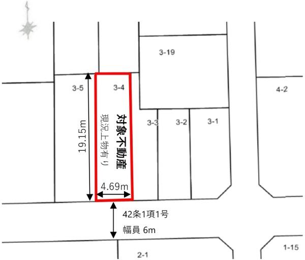 淀川区西中島３丁目　建築条件なし　売土地