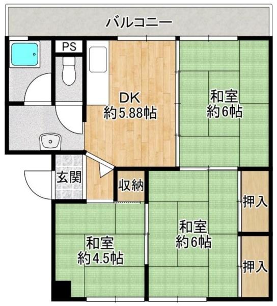 新北野第一コーポ　Ｂ棟