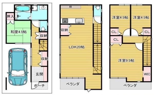 東淀川区下新庄4丁目　中古戸建