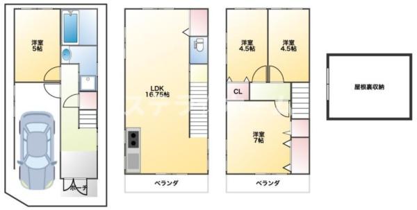 大阪市東淀川区下新庄４丁目の中古一戸建て