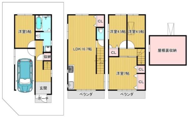 東淀川区下新庄４丁目　中古戸建