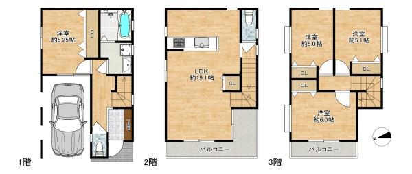 大阪市東淀川区瑞光４丁目の中古一戸建て