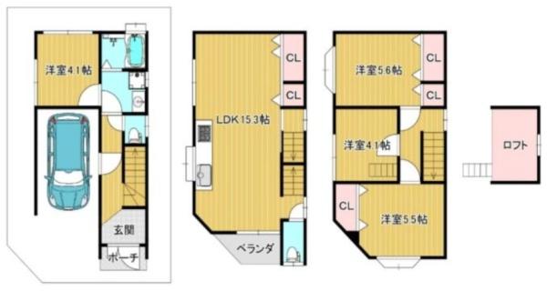 大阪市東淀川区上新庄２丁目の中古一戸建て