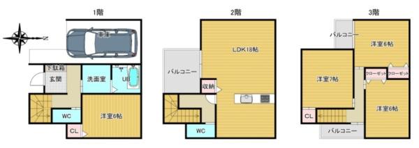 淀川加島４丁目　５号地　新築戸建