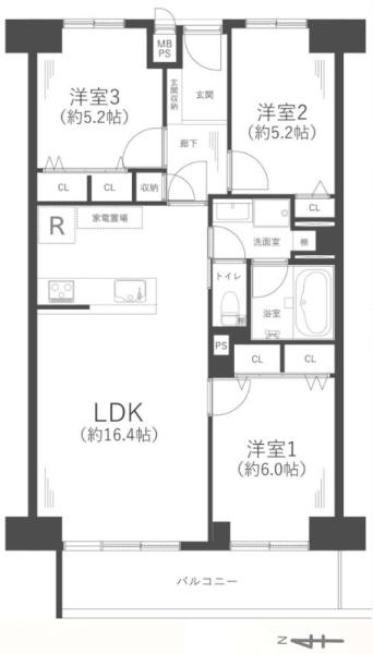 ファミールハイツ北大阪２号棟
