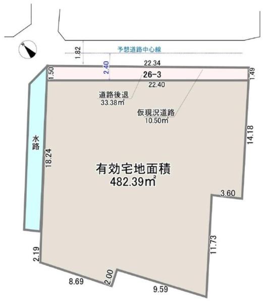 摂津市鳥飼中１丁目の土地