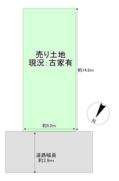 摂津市鳥飼野々１丁目　建築条件無し　売り土地