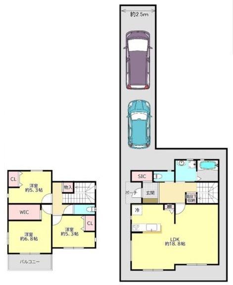 摂津市一津屋２丁目　新築戸建　Ｂ号地