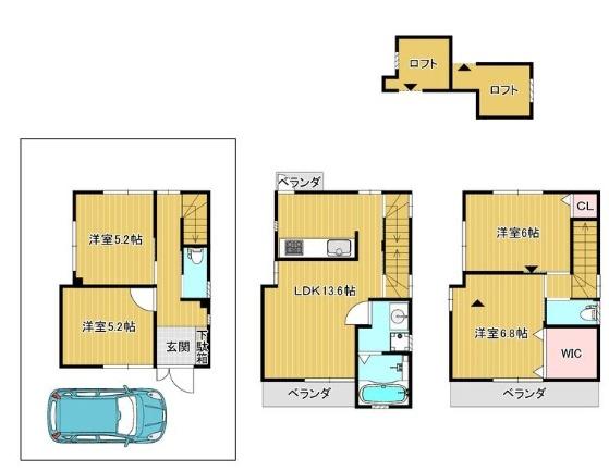 吹田市朝日町の中古一戸建て