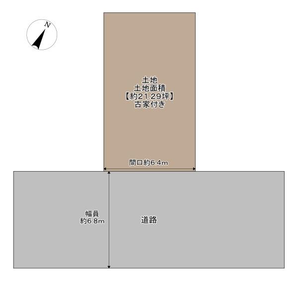 摂津市東正雀の土地(間取り)
