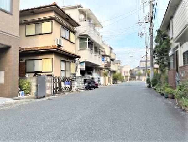摂津市東正雀の土地(前面道路含む現地写真)