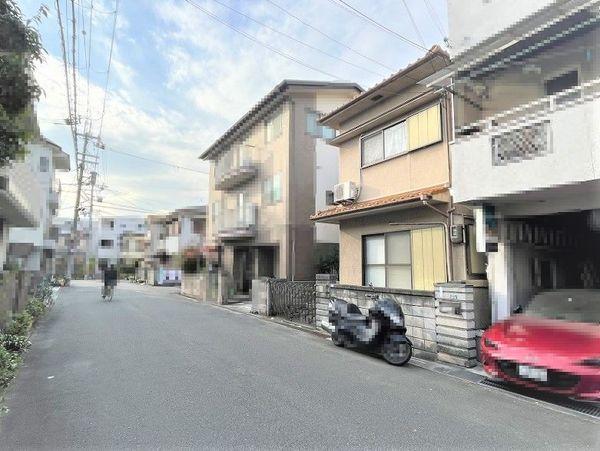 摂津市東正雀の土地(前面道路含む現地写真)