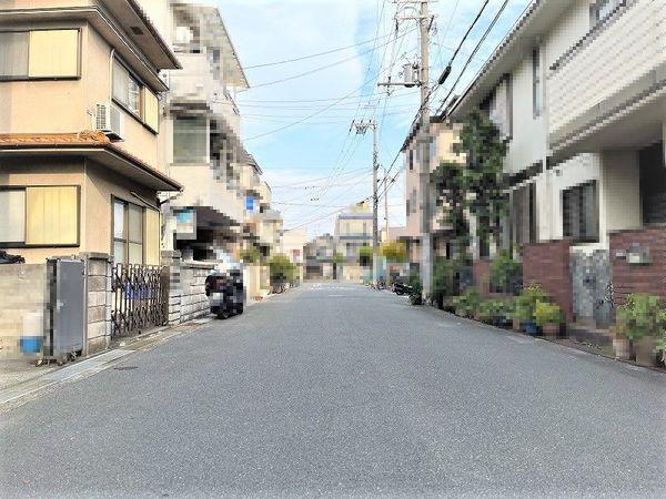 摂津市東正雀の土地(前面道路含む現地写真)
