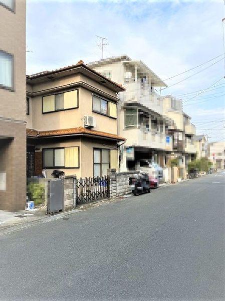 摂津市東正雀の土地(前面道路含む現地写真)