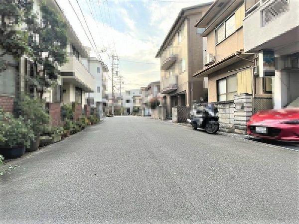 摂津市東正雀の土地(前面道路含む現地写真)